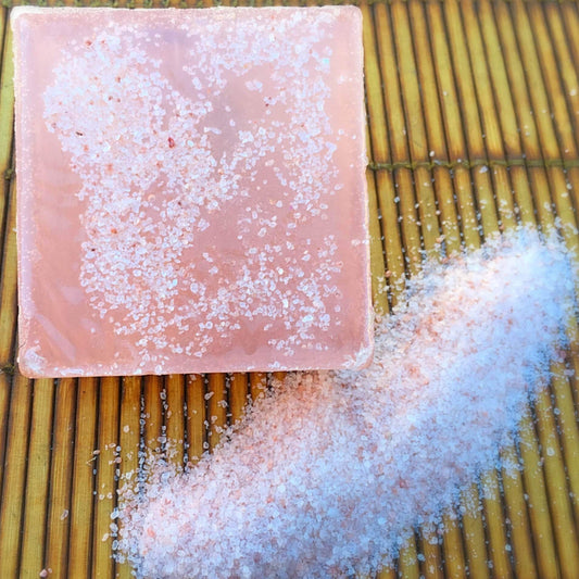Savon au sel rose et au géranium